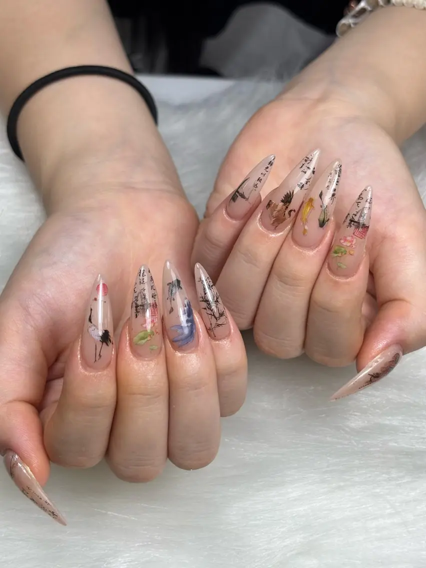ネイル キラキラネイル 韓国ネイル マグネットネイル 夏ネイル ワンホンネイル ハンドネイル Sully Nail Labのネイルデザイン