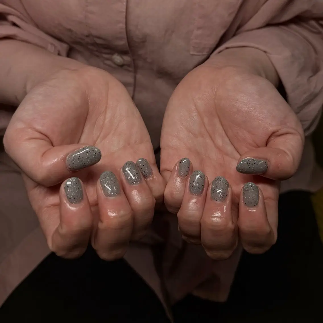 ネイル グリーン ハンドネイル Linon ミチカのネイルデザイン