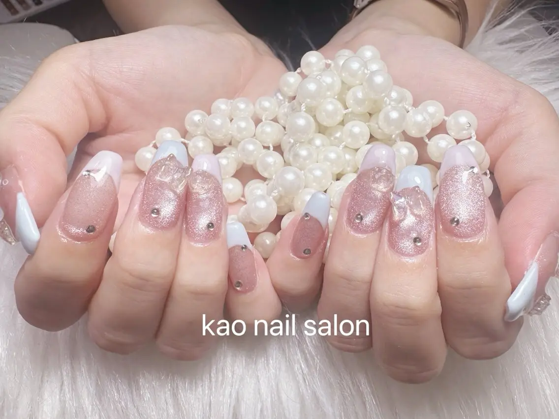 ネイル ハンドネイル kao nail マグネット/長さだしのネイルデザイン