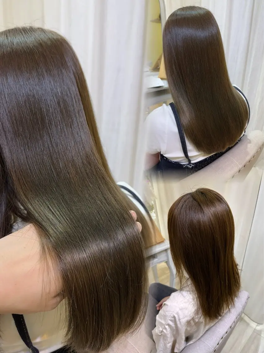 【サラサラ、ツヤ感を持続させたい方】似合わせカット＋最高級カラー＋11Step髪質改善の写真