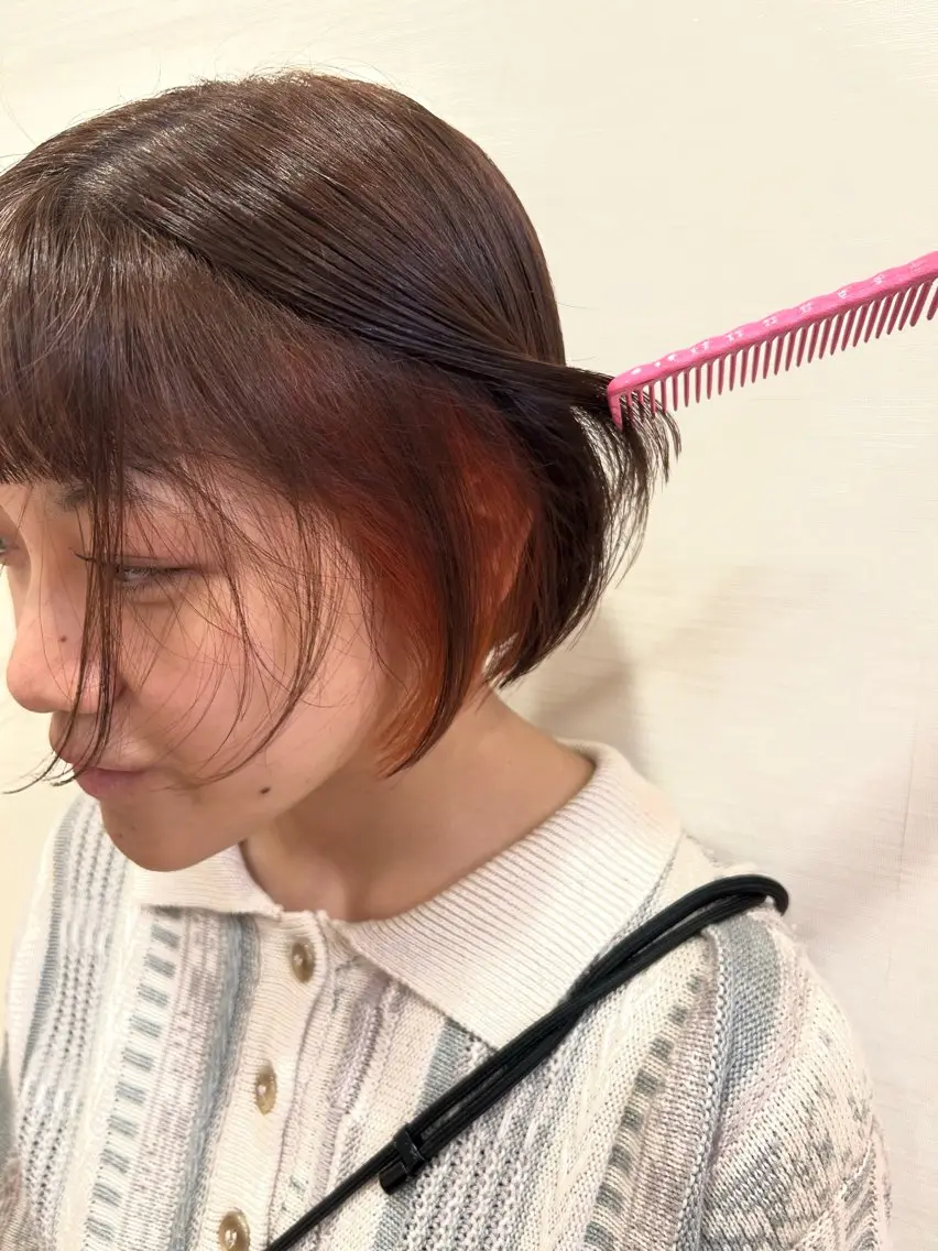 ショート カラー ヘアカラー ミ ユのヘアスタイル