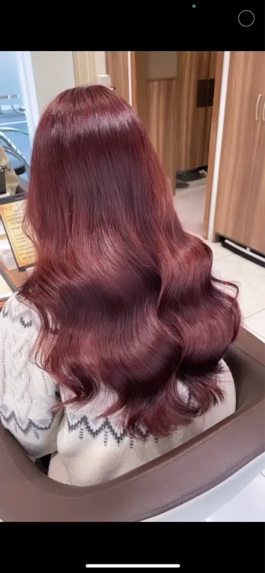 セミロング カラー 井上 華のヘアスタイル