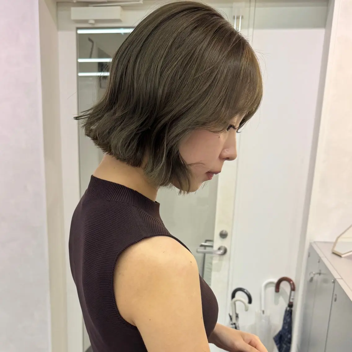 ショート 横浜ボブ/レイヤー yu-ka🍃のヘアスタイル