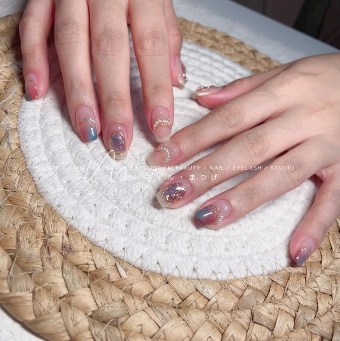 ネイル ハンドネイル M 🌷Nail 長さだし専門店のネイルデザイン
