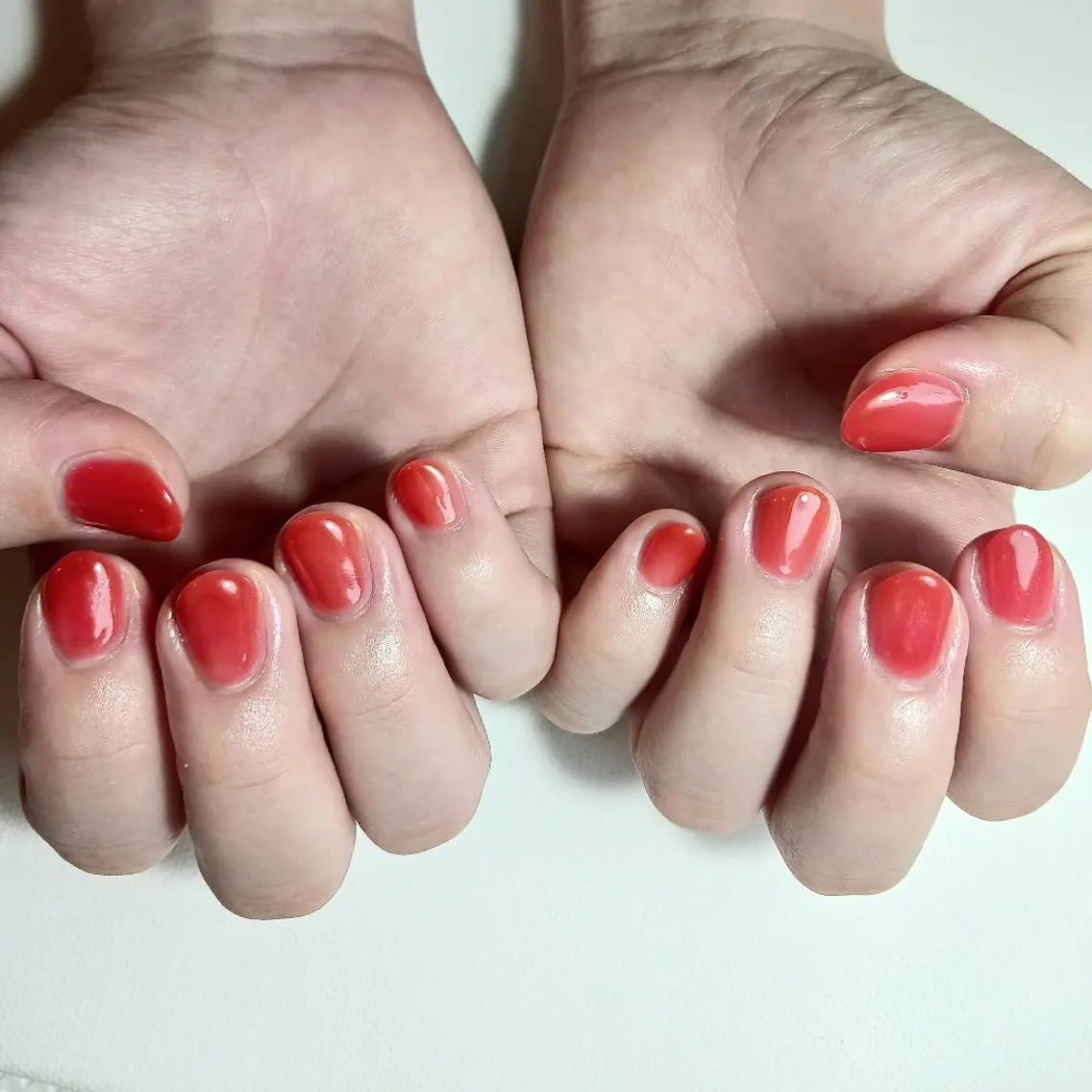 ネイル ジェルネイル 持ち込み ワンカラーネイル シンプルネイル ハンドネイル owlnail /持込みデザイン専門のネイルデザイン