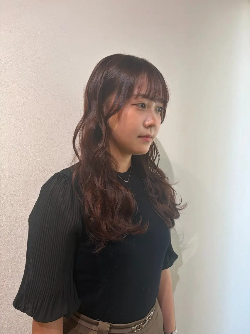 セミロング カラー カット ヘアカラー カットパーマ/ レイヤー/ココミ🧚のヘアスタイル