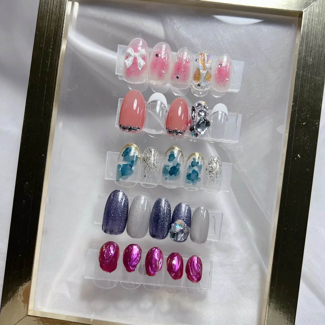 ネイル ジェルネイル 韓国ネイル ラメ(グリッター) マグネットネイル ミラーネイル ハンドネイル nail salon Rewardのネイルデザイン