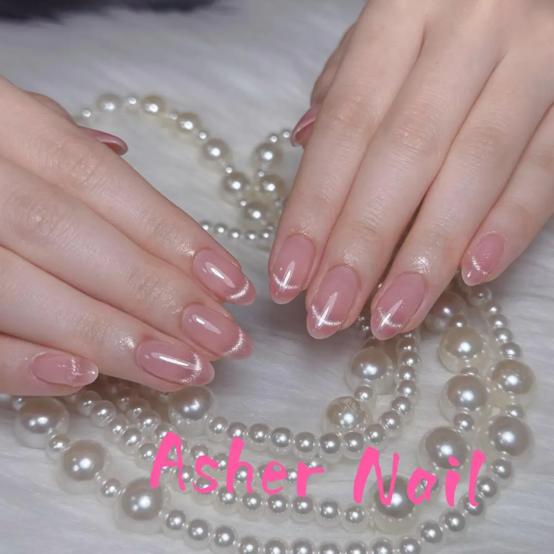 ネイル キラキラネイル 韓国ネイル マグネットネイル マットネイル 持ち込み ハンドネイル ハンドケア Asher _Nailのネイルデザイン