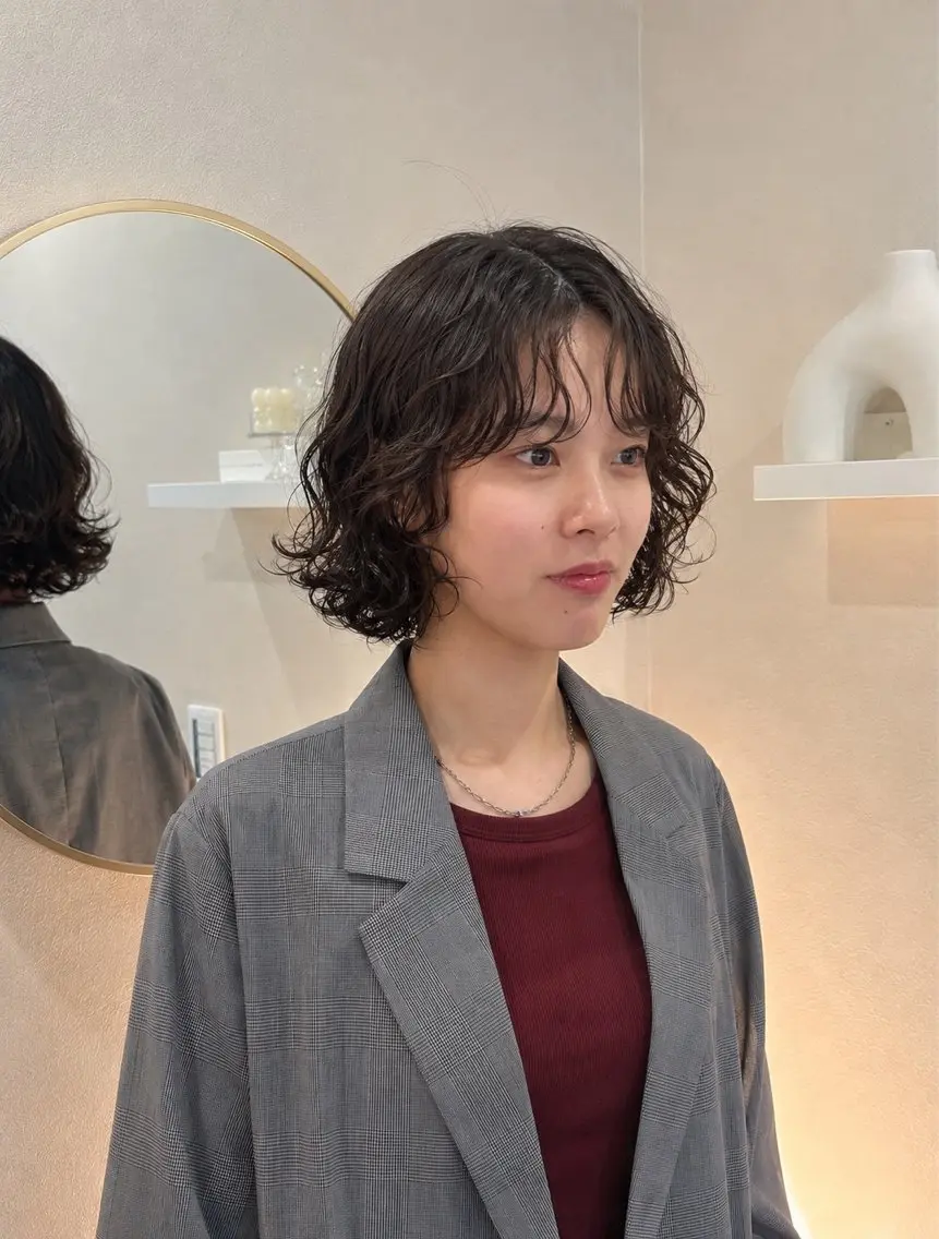 カット+パーマ+オージュアトリートメントの写真