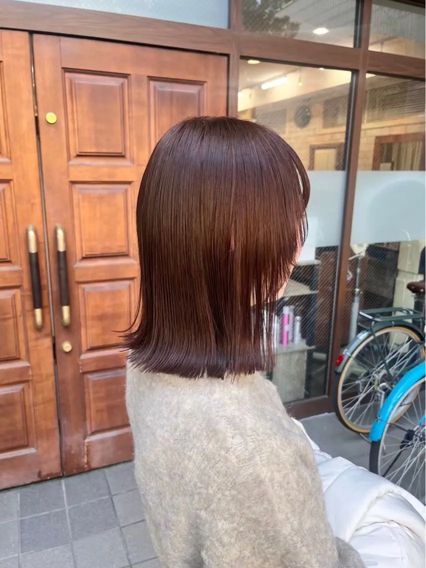 セミロング カラー ティセラ💖 カットモデル募集中のヘアスタイル