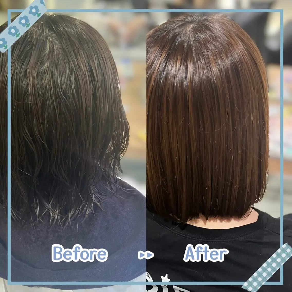 パーマ ボブ ストレートパーマ 縮毛矯正 熊谷 ひなたのヘアスタイル