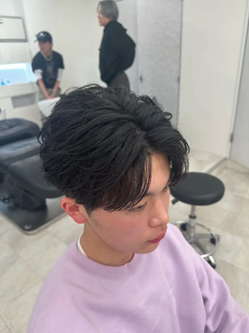 パーマ メンズ カット パーマ トリートメント 【パーマの達人】 💎メンズ特化🔥徹のヘアスタイル