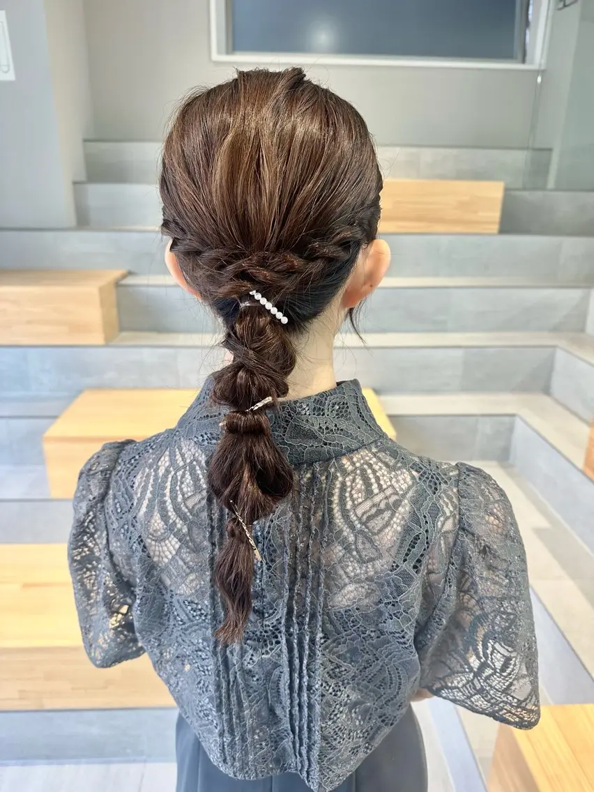 前髪カット+ヘアセット💝の写真