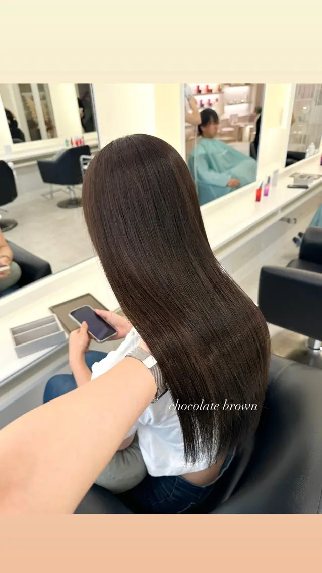 ロング カラー ParveMix 宮﨑 梨里のヘアスタイル