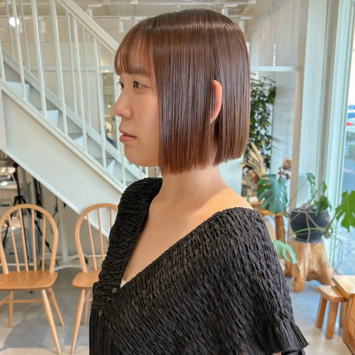 ショート ボブ 安西 香利奈のヘアスタイル