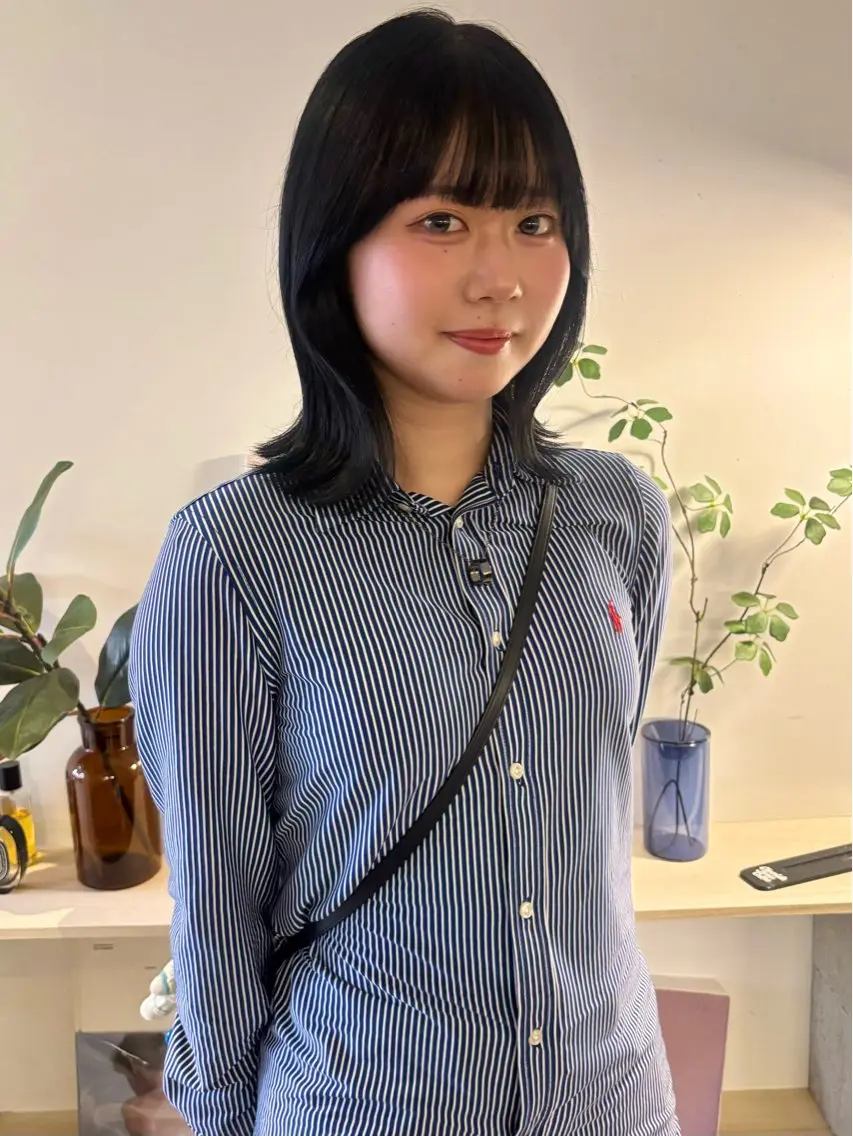 ミディアム カラー ヘアカラー ナナ 福岡美容室のヘアスタイル
