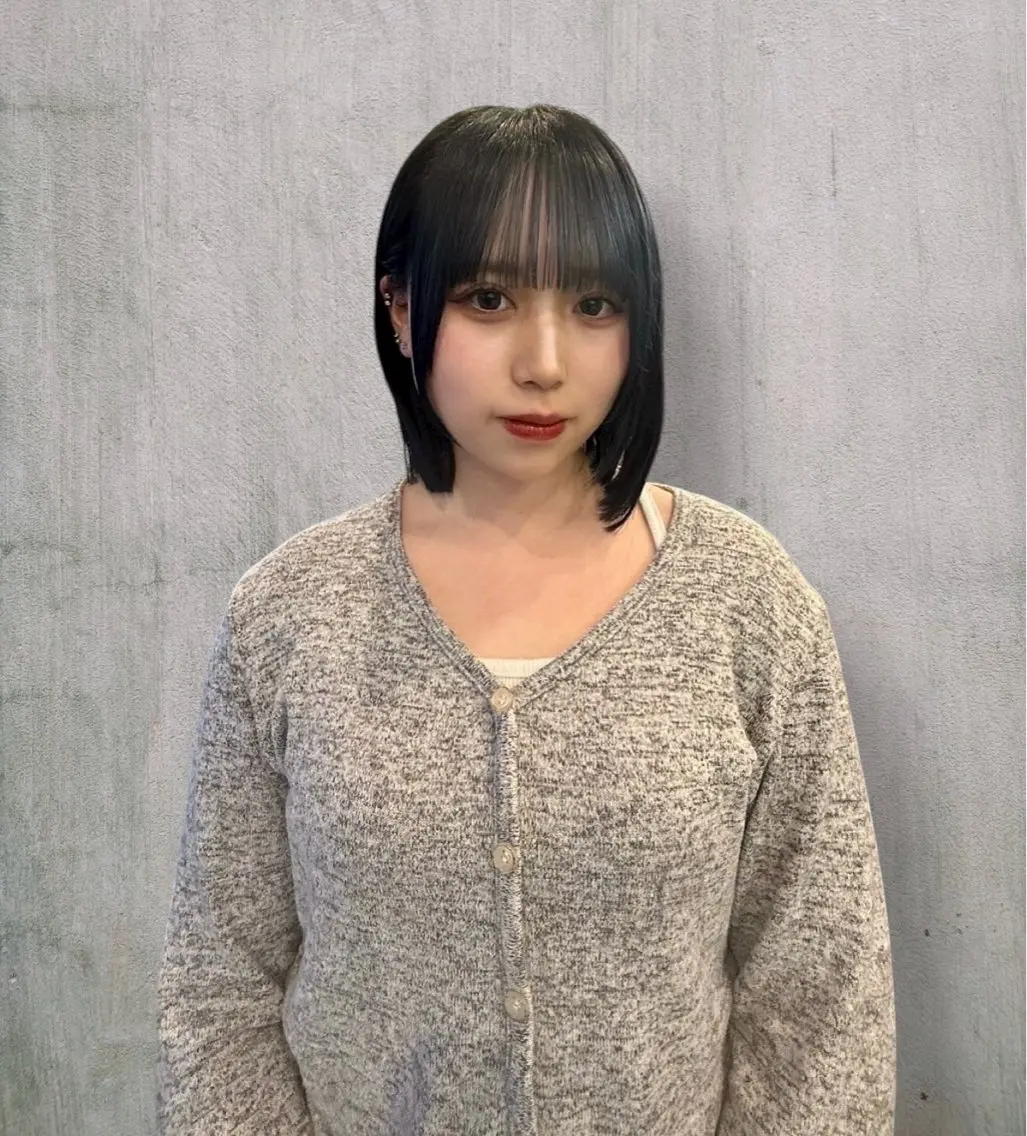 ショート ボブ カット ヘアカラー トリートメント 松岡 結颯のヘアスタイル