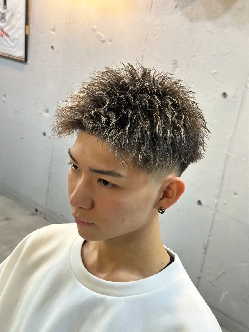 ショート パーマ 渋谷 【メンズ特化】ナゴムのヘアスタイル
