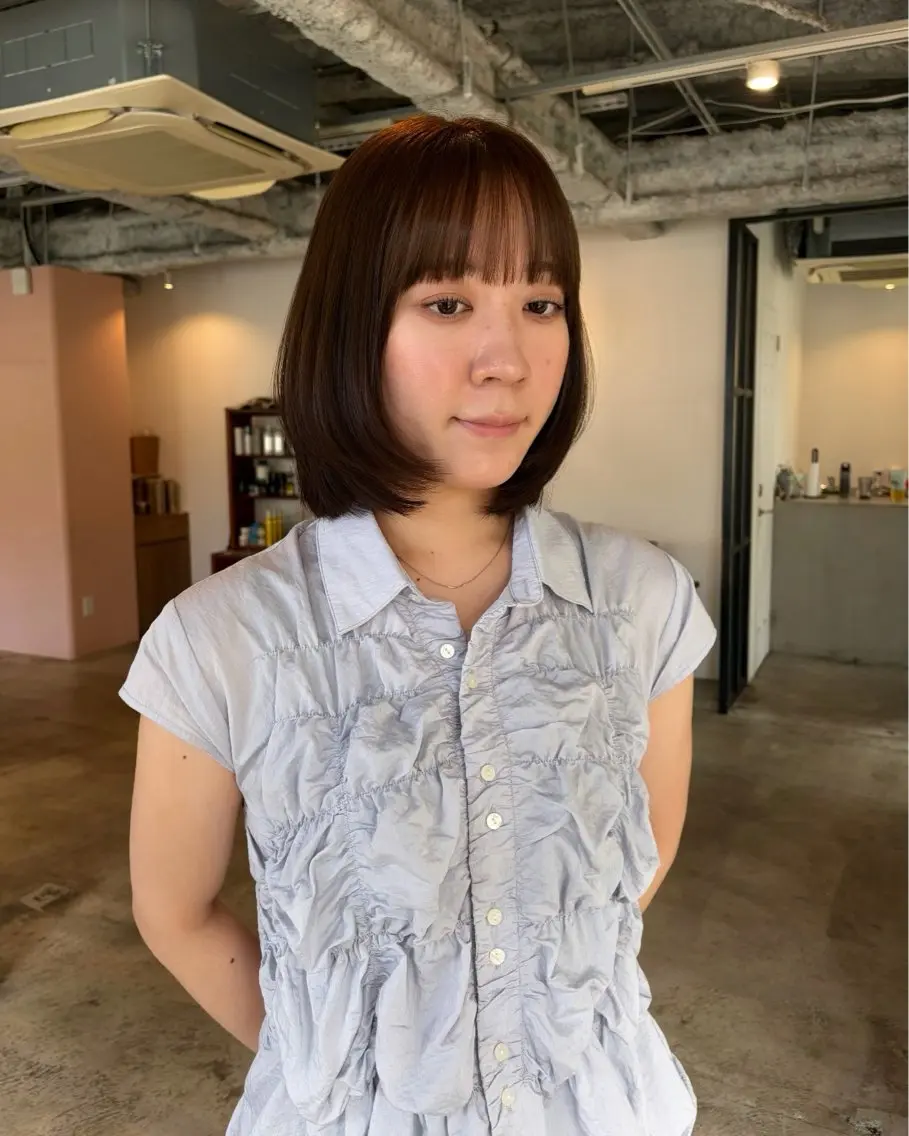 ミディアム カット ヘアカラー 🧣misaki 🧣のヘアスタイル