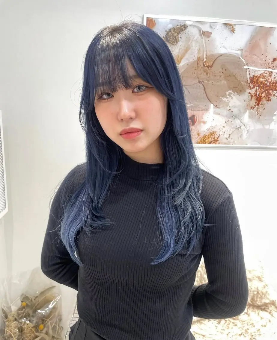 ロング カラー 顔周りカット レイヤーカット 小顔カット Liberty♡ YUKAのヘアスタイル