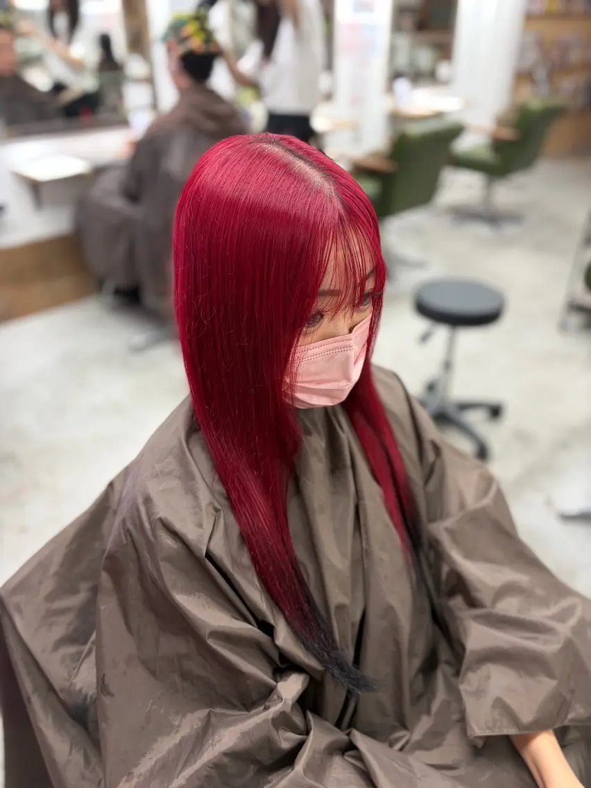 ロング カラー 菅原 愛華のヘアスタイル