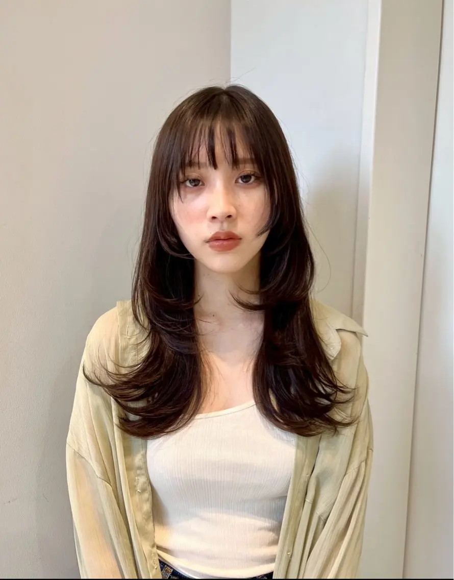 ロング ロングレイヤー レイヤーカット ロング 石毛 大翔のヘアスタイル