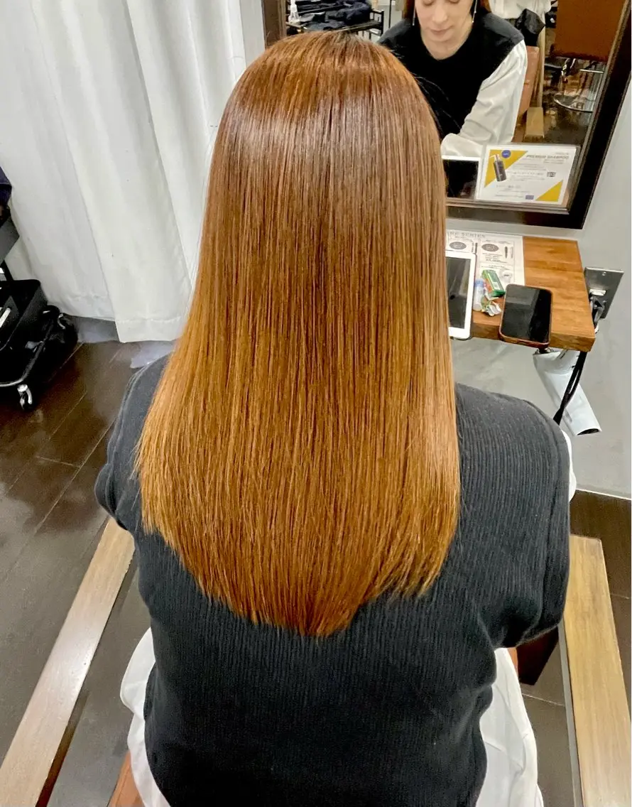 セミロング 髪質改善 トリートメント 酸性ストレート 五藤 🍀壽野のヘアスタイル