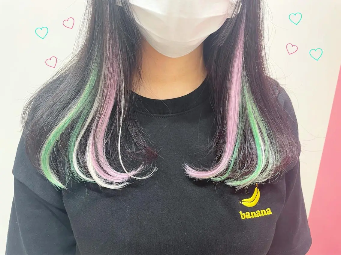 ロング カラー シールエクステ エクステ 新宿駅近♡個室 ♡関口三都季🌜のヘアスタイル