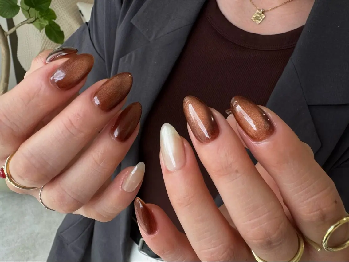 ネイル フレンチネイル マグネットネイル ニュアンスネイル シンプルネイル 春ネイル ハンドネイル LINEA.nail STUDIOのネイルデザイン