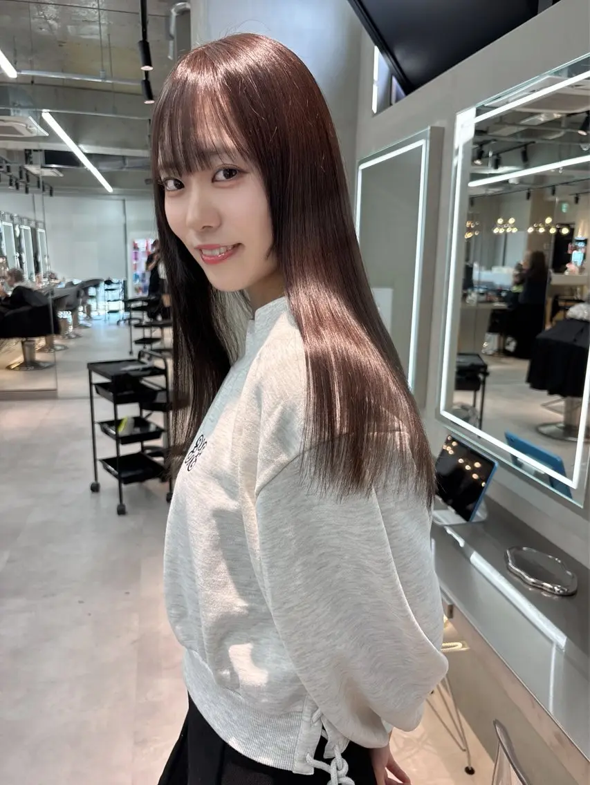 セミロング カラー ヘアアレンジ カット 縮毛矯正 トリートメント 【博多髪質改善】 吉村 清志のヘアスタイル