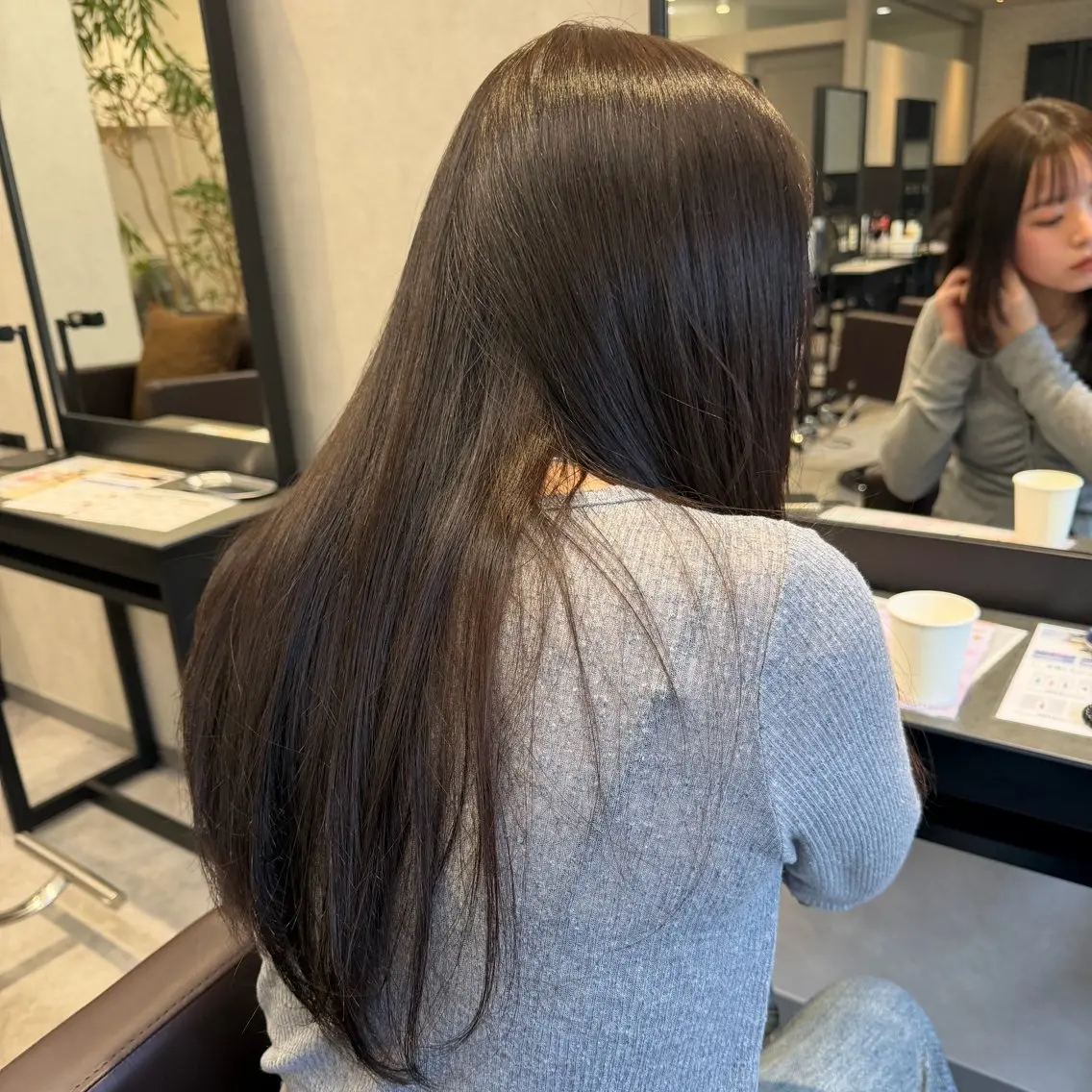 🥣カット+フルカラー+髪質改善トリートメントの写真