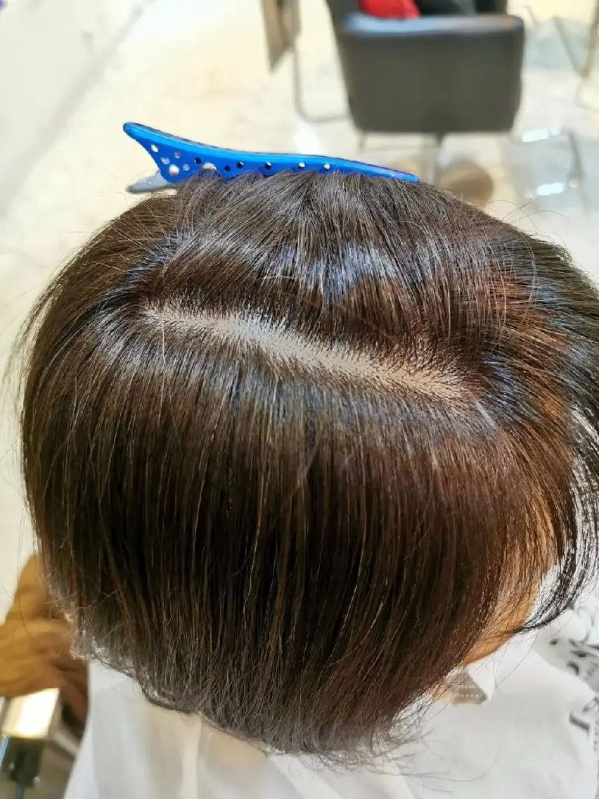 前髪カット＋リタッチカラーの写真