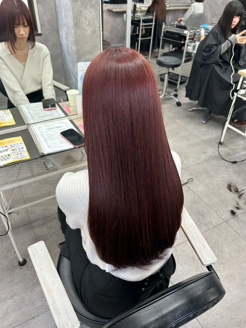 セミロング カラー ヘアカラー トリートメント 暖色カラー🪷 オタク美容師🎶のヘアスタイル