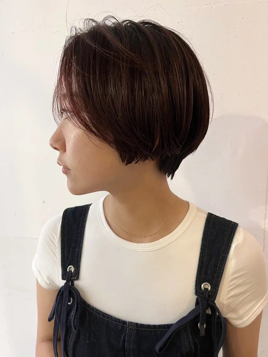 ショート カラー ショートボブ ボブ ショートヘア 若林 良のヘアスタイル