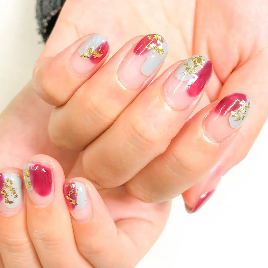 ネイル 赤色 Kao hana-nailのネイルデザイン