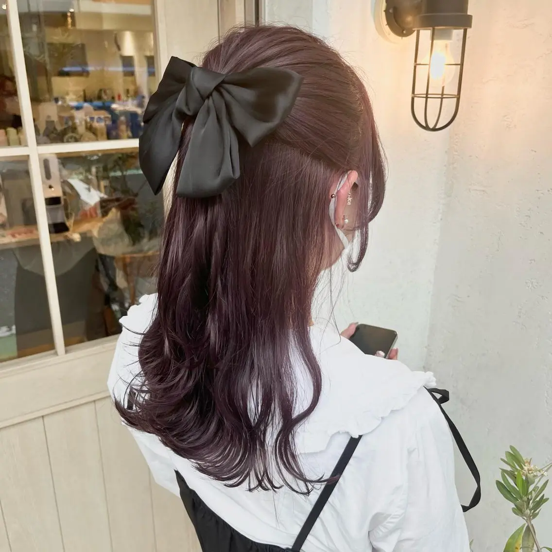セミロング カラー ヘアアレンジ ブリーチ ラベンダーカラー ラベンダーピンク ピンクカラー MAI ROCCO3rdのヘアスタイル