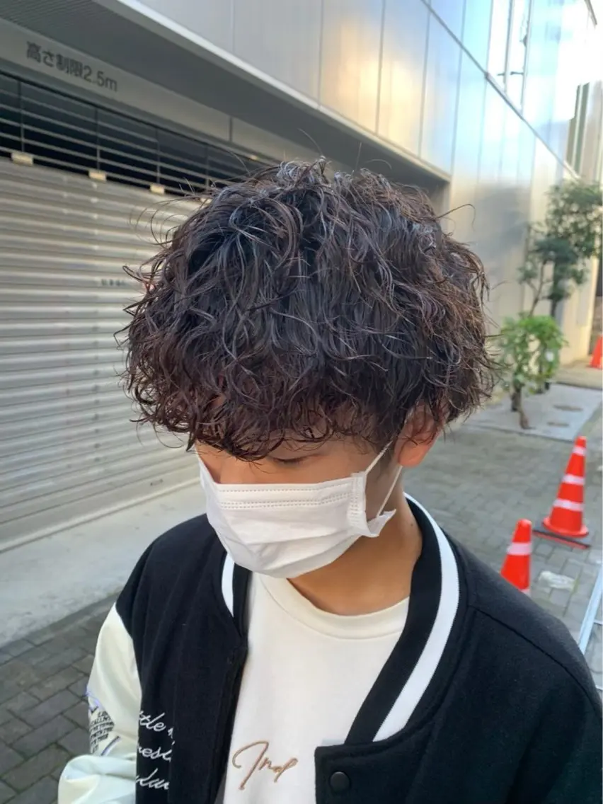 ショート パーマ メンズ カット パーマ ヘアセット お悩み解消✨/ メンズパーマ✨/直樹のヘアスタイル