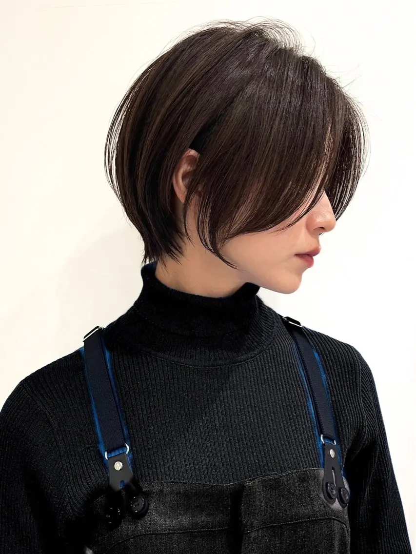 ショート ショートボブ ボブ ハイライト 髪質改善 レイヤーカット カット ショートカット/ボブ /レイヤー/ヨシミのヘアスタイル