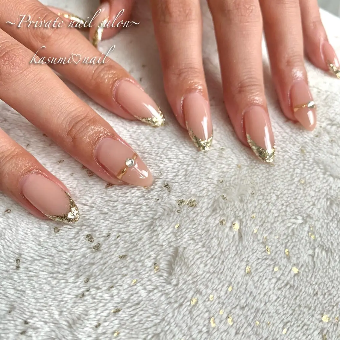 ネイル アートネイル ラメ(グリッター) マグネットネイル ミラーネイル 持ち込み KASUMI♡ Nailのネイルデザイン