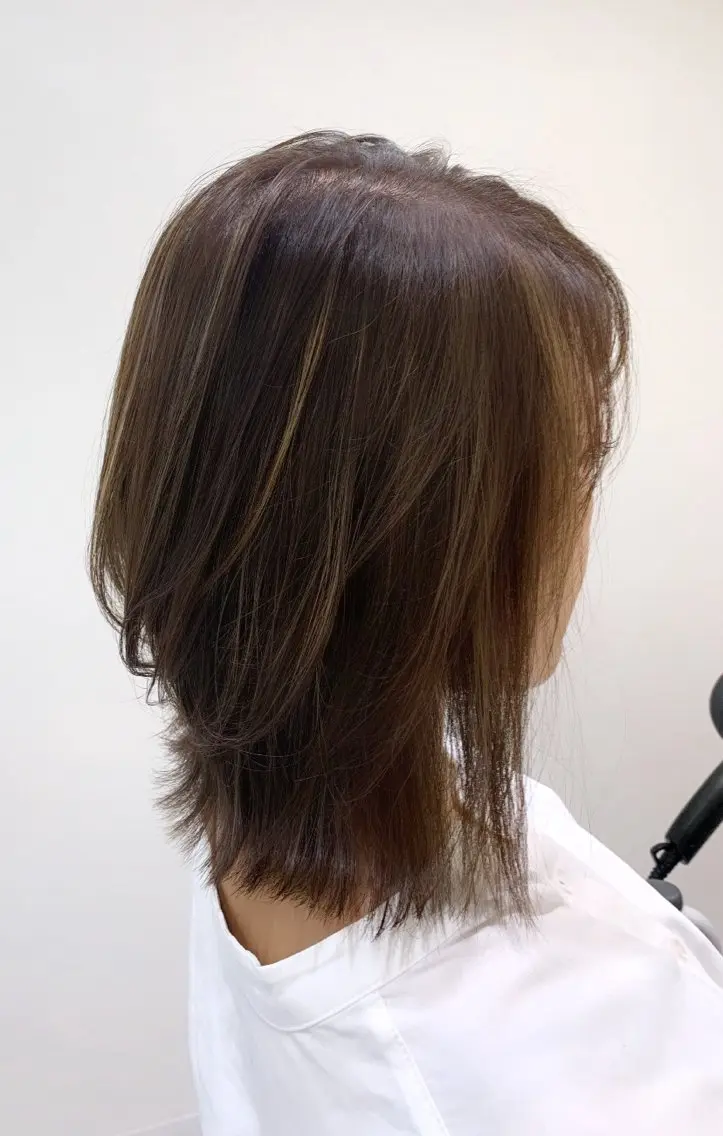 ミディアム カット ヘアカラー トリートメント 丹野 圭太のヘアスタイル