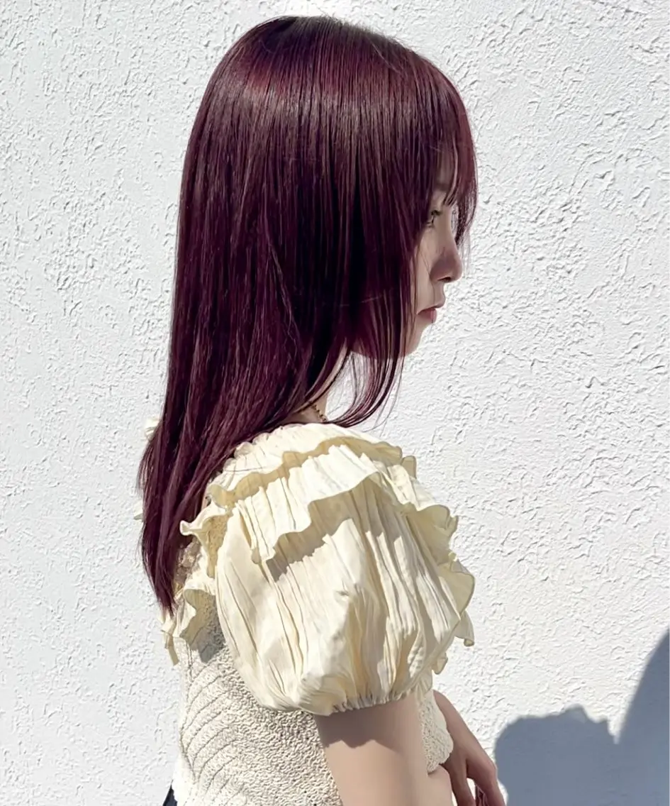 セミロング カラー ブリーチ ラベンダーカラー ラベンダーピンク ピンクカラー Lita./ HIKARI🧁🫧のヘアスタイル