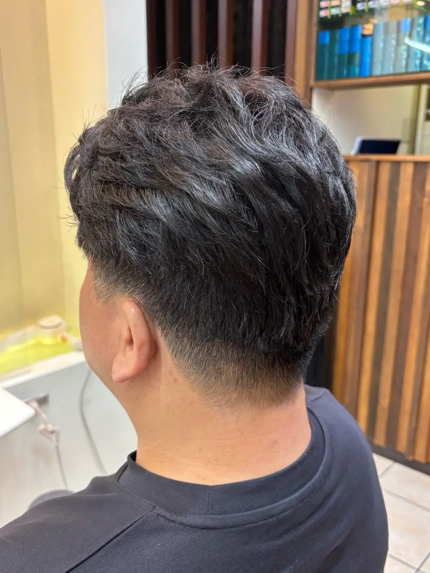 ショート パーマ メンズ カット パーマ 相馬 一真のヘアスタイル