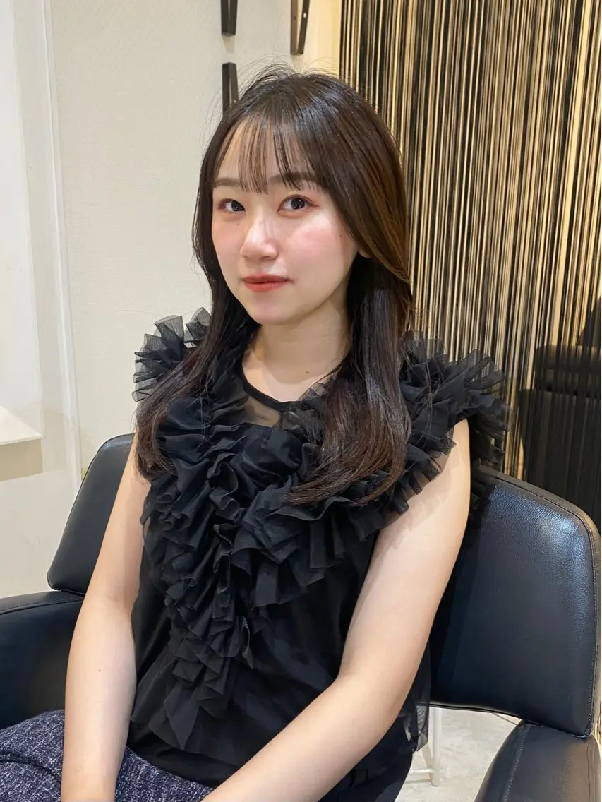 セミロング カラー パーマ トリートメント カット ヘアカラー 縮毛矯正 トリートメント mai / linoah˚✧のヘアスタイル