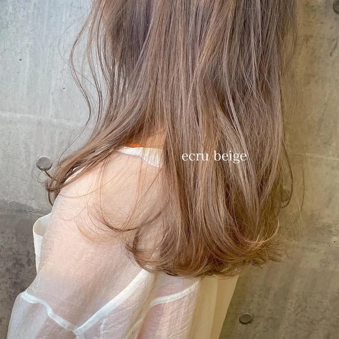ミディアム カラー ベージュカラー カット ヘアカラー トリートメント 田室 和幸のヘアスタイル