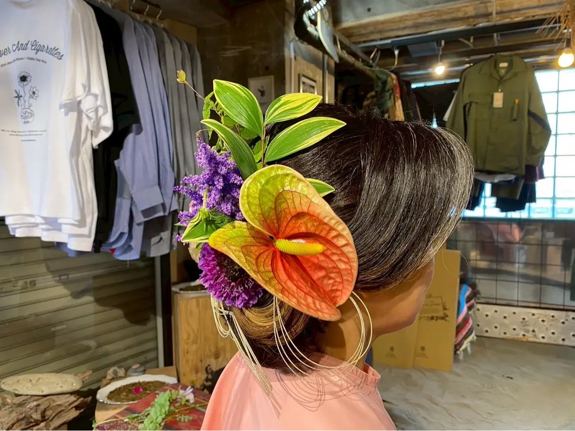 ヘアアレンジ 着物ヘア 三富 千秋のヘアスタイル