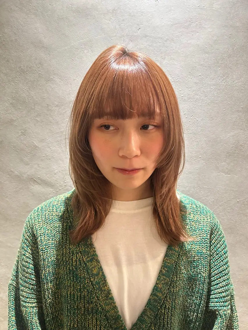 セミロング ウルフカット 髪質改善カラー/ レイヤー/望月うららのヘアスタイル