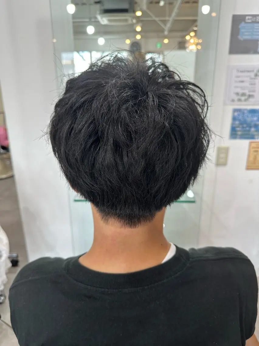 メンズ カット 我満 宏映のヘアスタイル