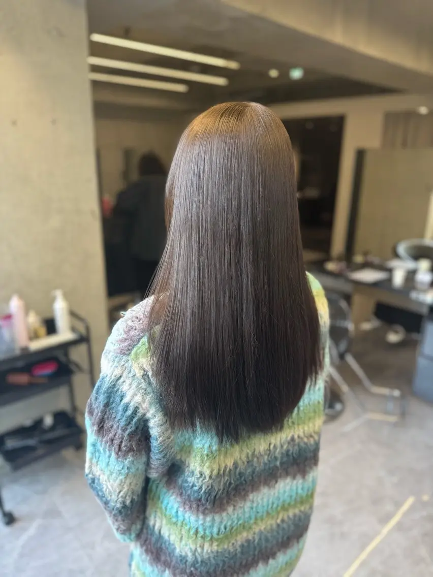 ミディアム ヘアカラー トリートメント 【感動の艶髪💖】 溝の口/坂本柊星のヘアスタイル