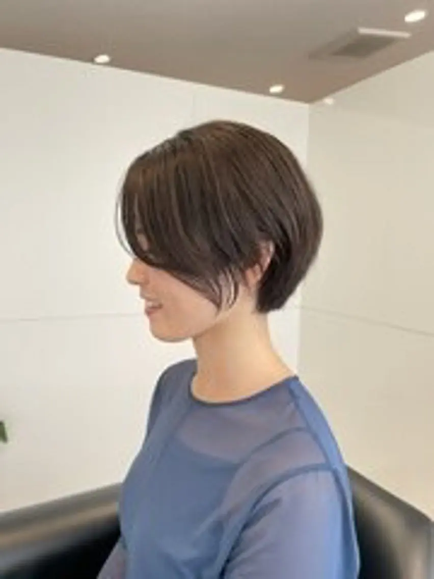 ショート ショートボブ ボブ ショートヘア カット トリートメント 田崎 暁大のヘアスタイル