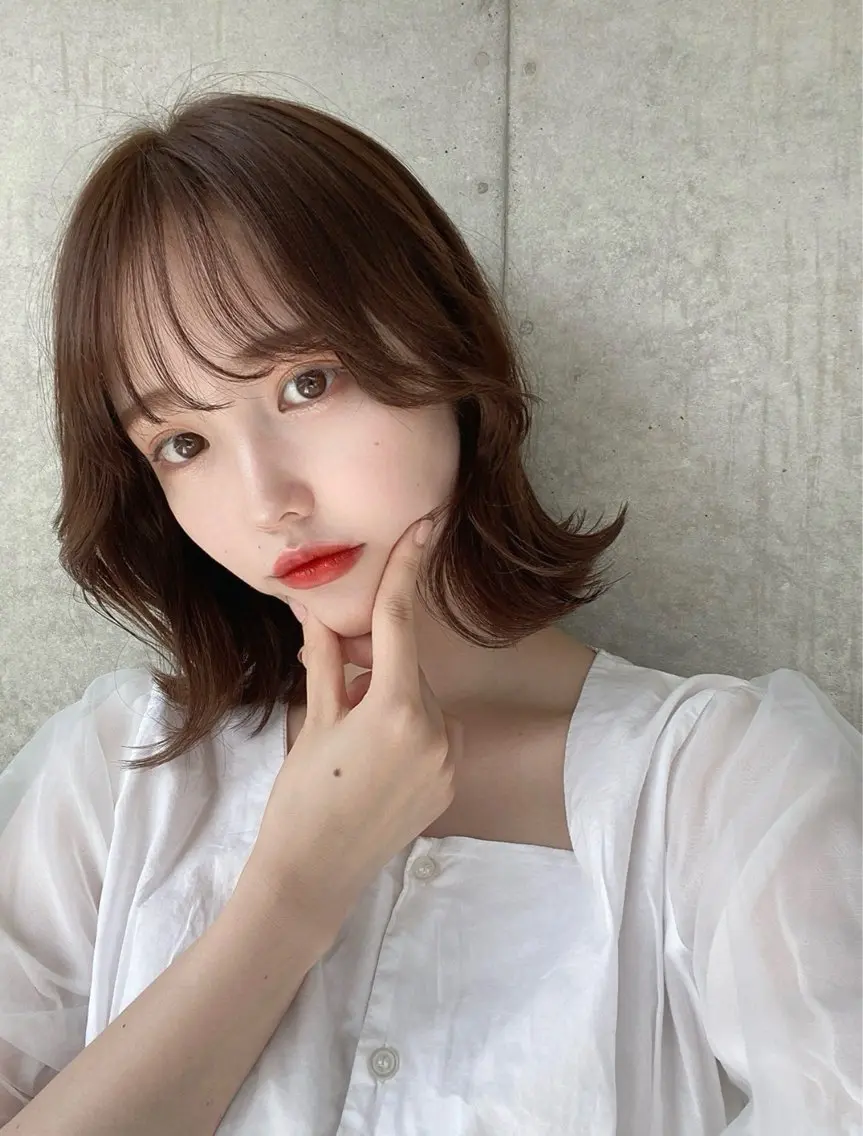 ミディアム カラー ヘアアレンジ 髪質改善 ヘアカラー トリートメント ヘッドスパ ヘアセット 🔥ニュアンス フェザー小林海斗🔥のヘアスタイル